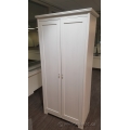 White 2 Door Wardrobe Cabinet or Storage Closet 75"